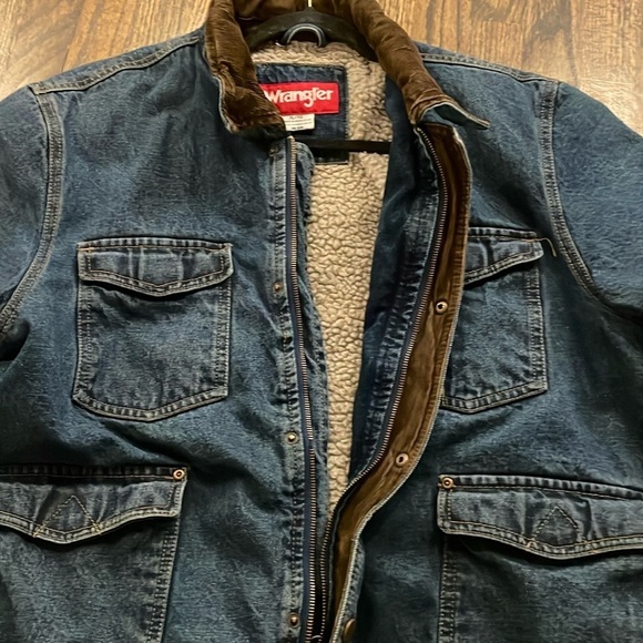 Vintage Wrangler Denim Sherpa Jacket - Picture 9 of 16